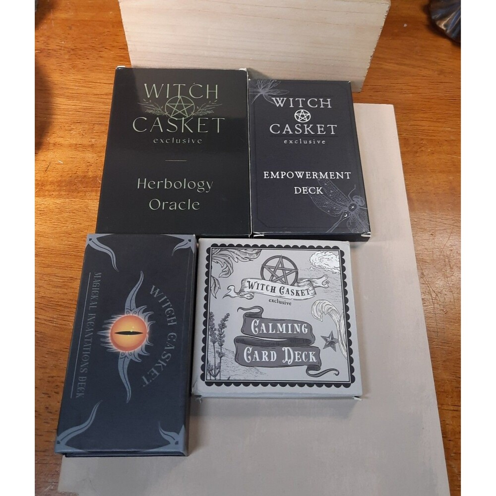 *USED* Witch Casket Exclusive Oracle Card Deck Bundle (Set of 4)